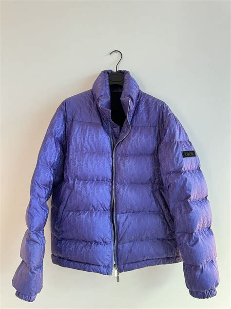 purple dior puffer|Dior oblique puffer.